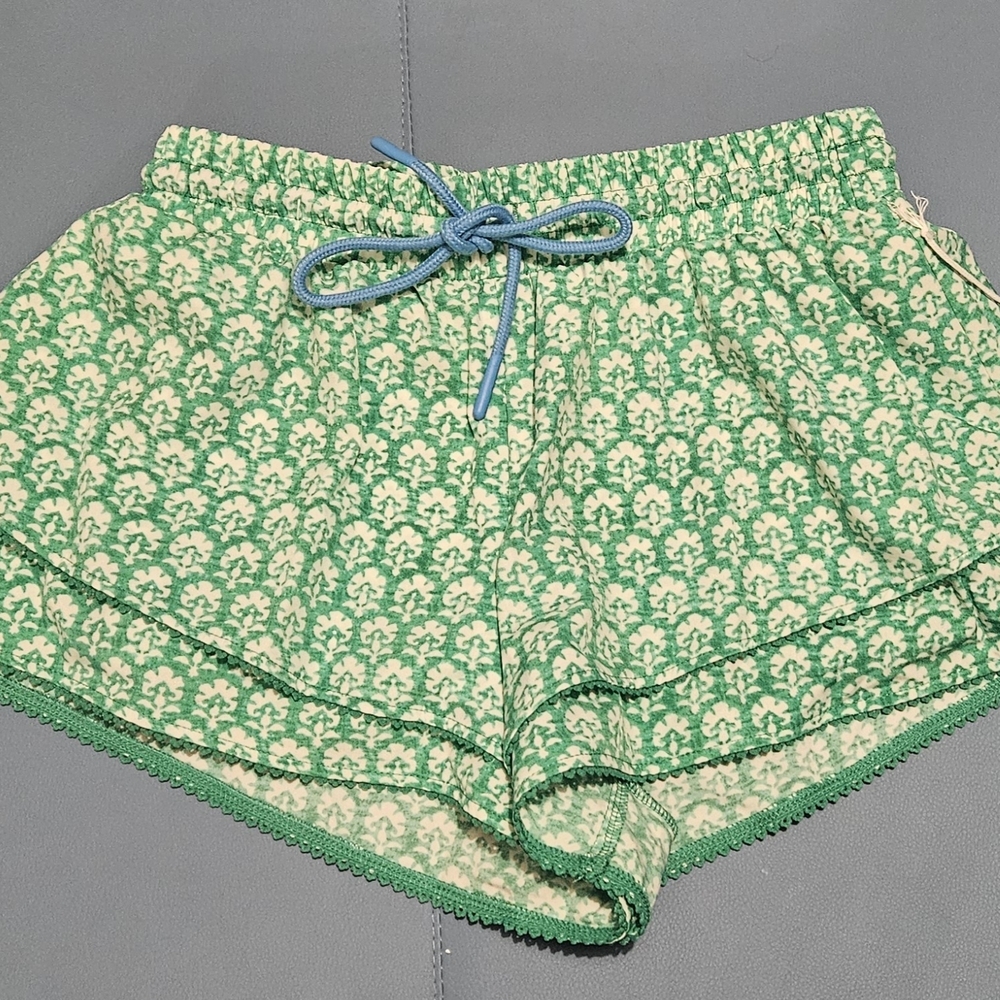 Roller Rabbit Teal Patterned Athletic Shorts NWT - image 2